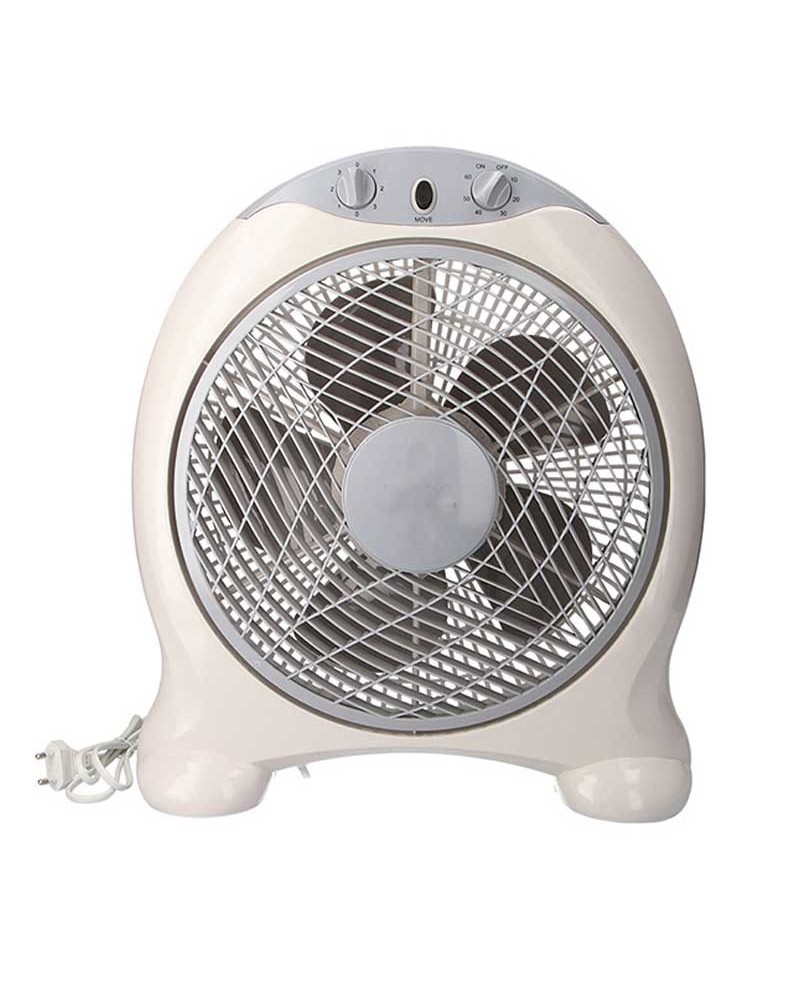 Ventilador de suelo y sobremesa blanco y gris 45W aspas 30,5cm con temporizador