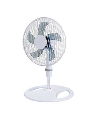 Ventilador 3 posiciones blanco 45W aspas 40cm altura regulable 107-133cm