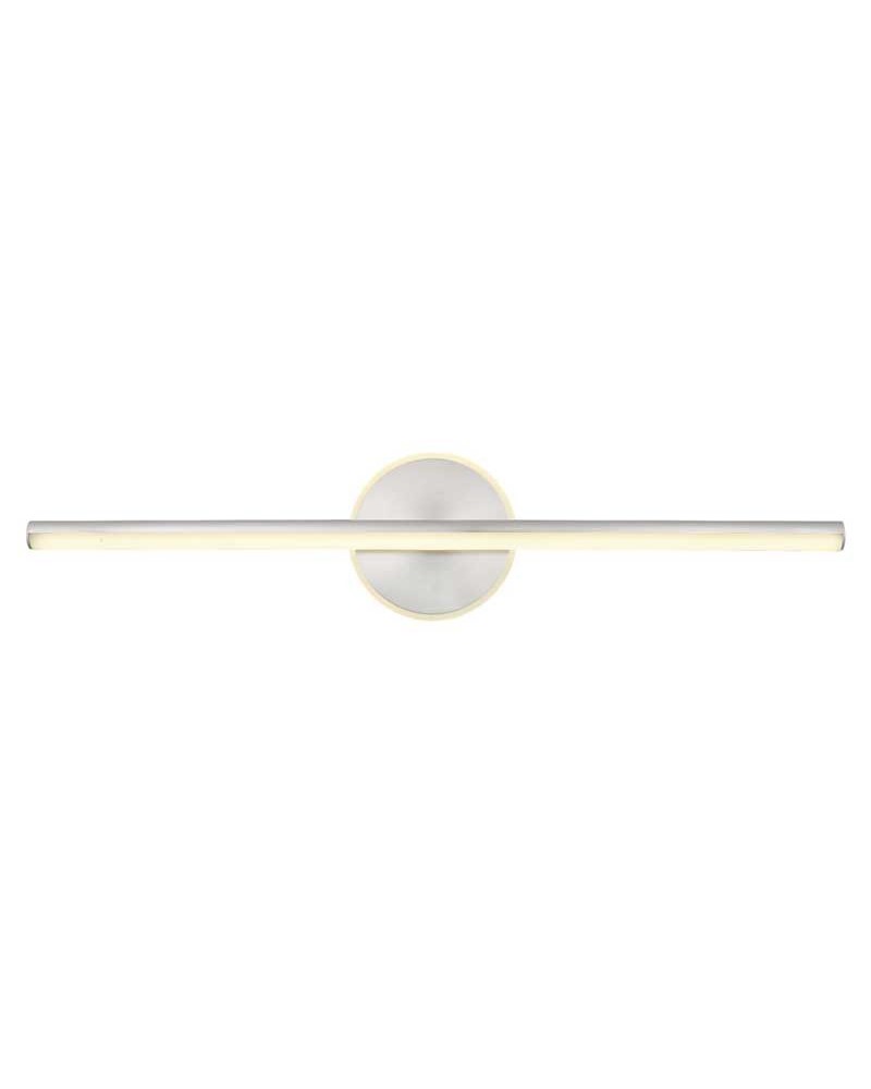 Bathroom wall light 60.8cm metal and acrylic nickel finish LED 10W 4000K IP44