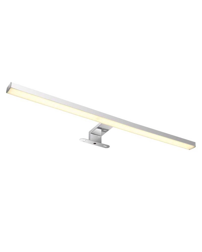 Aplique baño 60cm metal y aluminio acabado cromo LED 12W 4000K IP44