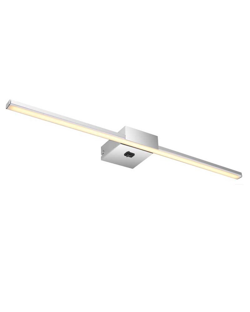 Aplique baño 61,6cm metal y aluminio acabado cromo LED 12W 4000K