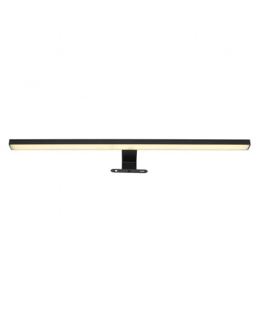 Bathroom wall light 60cm metal and aluminum black finish LED 12W 4000K IP44