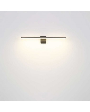 Bathroom wall light 60.8cm metal and acrylic nickel finish LED 10W 4000K IP44