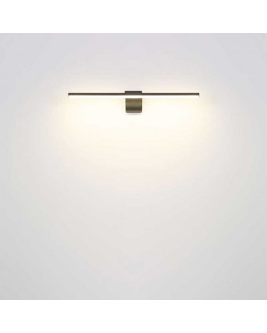 Bathroom wall light 60.8cm metal and acrylic brass finish LED 10W 4000K IP44