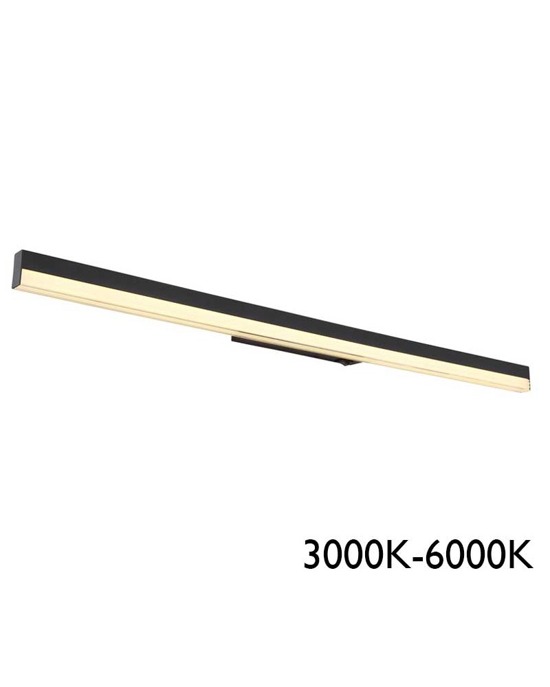 Bathroom wall light 80cm metal and aluminum LED 18W 3000K-6000K