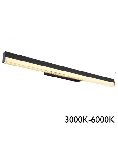 Aplique baño 60cm metal y aluminio LED 12W 3000K-6000K