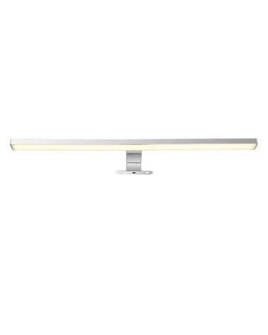 Bathroom wall light 60cm metal and aluminum chrome finish LED 12W 4000K IP44