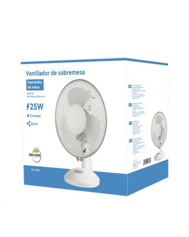 Ventilador de mesa blanco 25W aspas Ø23cm