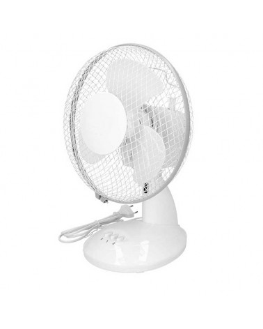 Ventilador de mesa blanco 25W aspas Ø23cm