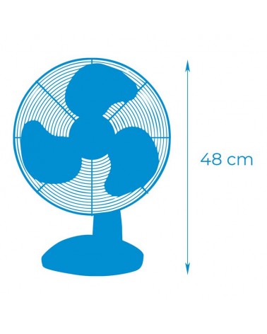 White table fan 35W blades Ø30cm