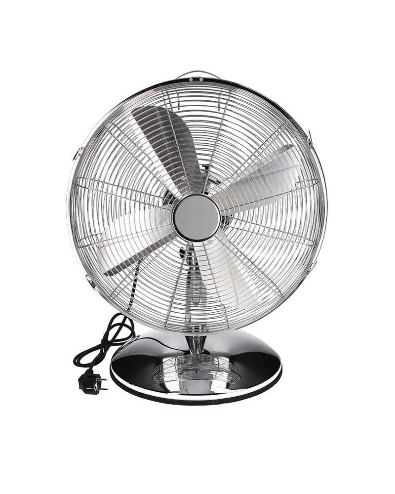 Chrome table fan 60W blades Ø40cm