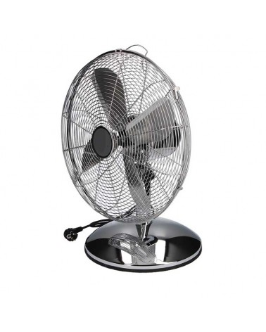 Chrome table fan 60W blades Ø40cm