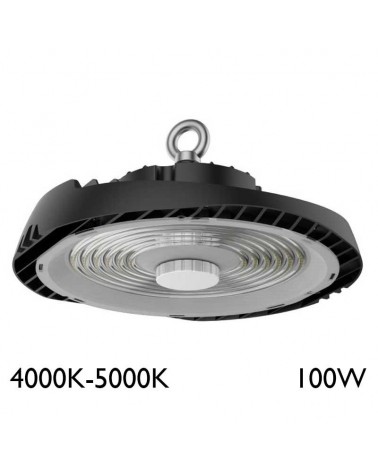 Industrial high bay 24cm LED 100W aluminum IP65 SWITCH 4000/5000K