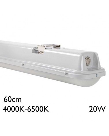 Waterproof strip 60cm LED 20W Switch 4000K-6500K DALI IP65