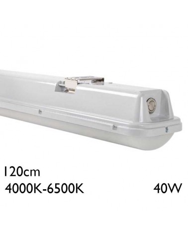 Regleta estanca 120cm LED 40W Switch 4000K-6500K DALI IP65