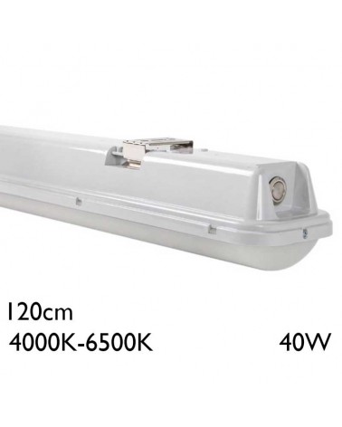 Regleta estanca de emergencia 120cm LED 40W Switch 4000K-6500K DALI IP65