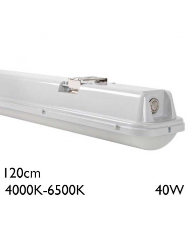 Waterproof emergency power strip 120cm LED 40W Switch 4000K-6500K DALI IP65