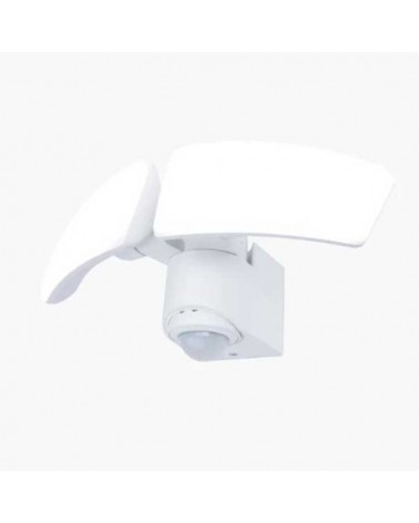 Double outdoor wall light 28cm LED 14.5W made of aluminum and white PC IP44 motion sensor app CCT 2700K-6500K