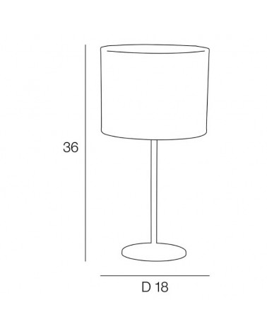 Lámpara de mesa 36cm de metal y pantalla de algodón con estampado monos y selva E27