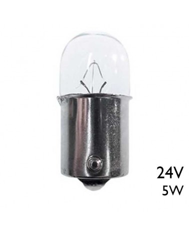 Mini spherical bulb 18x37mm 5W 24V BA15S 210mA
