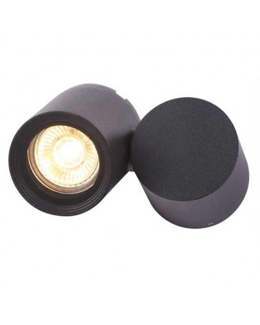 Outdoor wall light 11.5cm wide aluminum black finish GU10 IP54