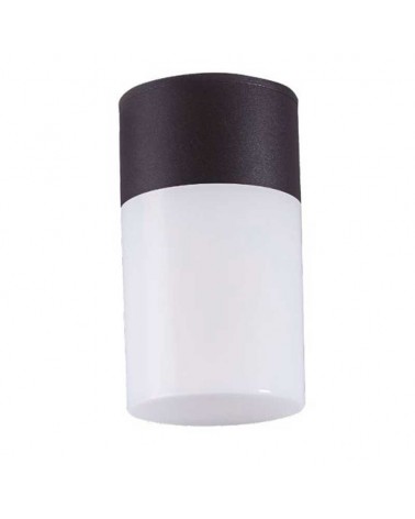 Outdoor wall light 14cm high in black finish aluminum E27 IP54