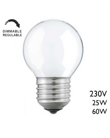 Opal spherical bulb 230V E27