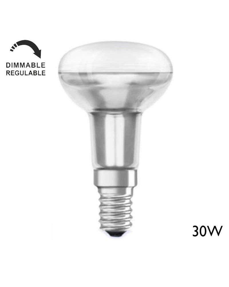 Matte incandescent R39 reflector bulb 30W E14 39mm