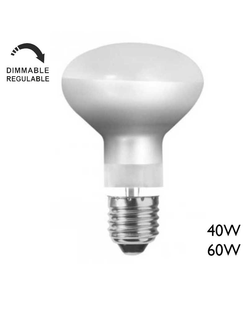 Matte incandescent R63 reflector bulb E27 63mm