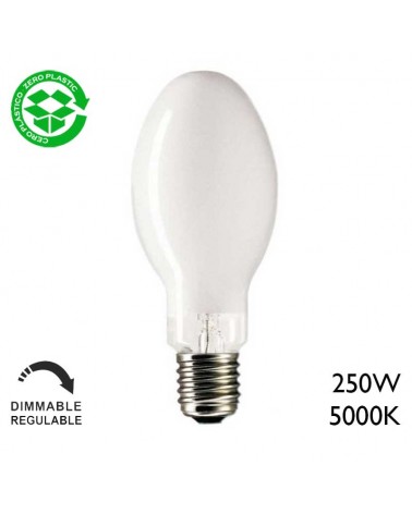 Lámpara bombilla de luz mezcla mercurio 250W E40 5000K