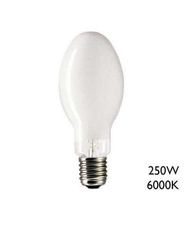 Lámpara bombilla de luz mezcla mercurio HLF 250W E40 6000K