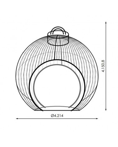 Bola gigante transitable LED RGB 4,21x4,15 metros STRING PIXELMAX baja tensión 12V/24V 690W para exterior