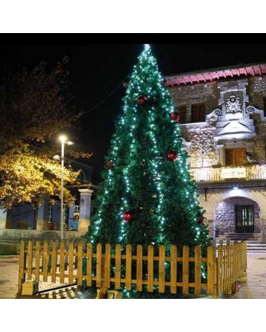 Árbol pino de Navidad gigante verde de 4 metros, apto para uso exterior e interior