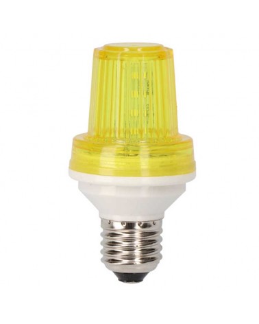 Bombilla amarilla flash LED E27 1W