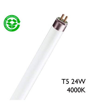 Triphosphor fluorescent tube 24W T5 54.9cm 4000K F24T5/865 Cool white light