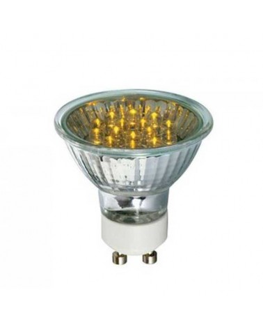 Bombilla 1W Spot Dicroica 50 mm. PAR16 luz Amarillo LED 1W GU10 20º