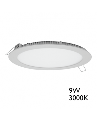 LED Mini downlight 12cm 9W recessed white frame