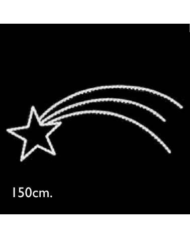 Estrella de oriente 1,5 metros cometa LED IP65 230V 30W