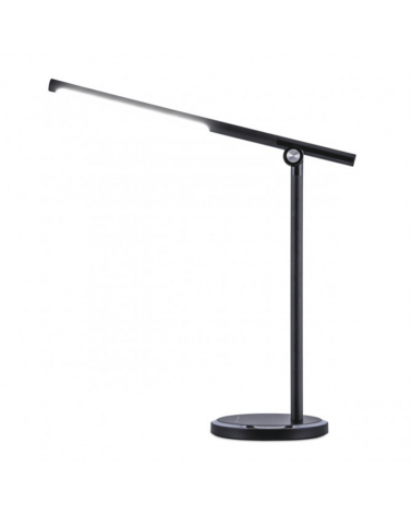 Flexo tubular oscilante metal acabado negro LED 12W 1200LM 3000-6000K regulable táctil