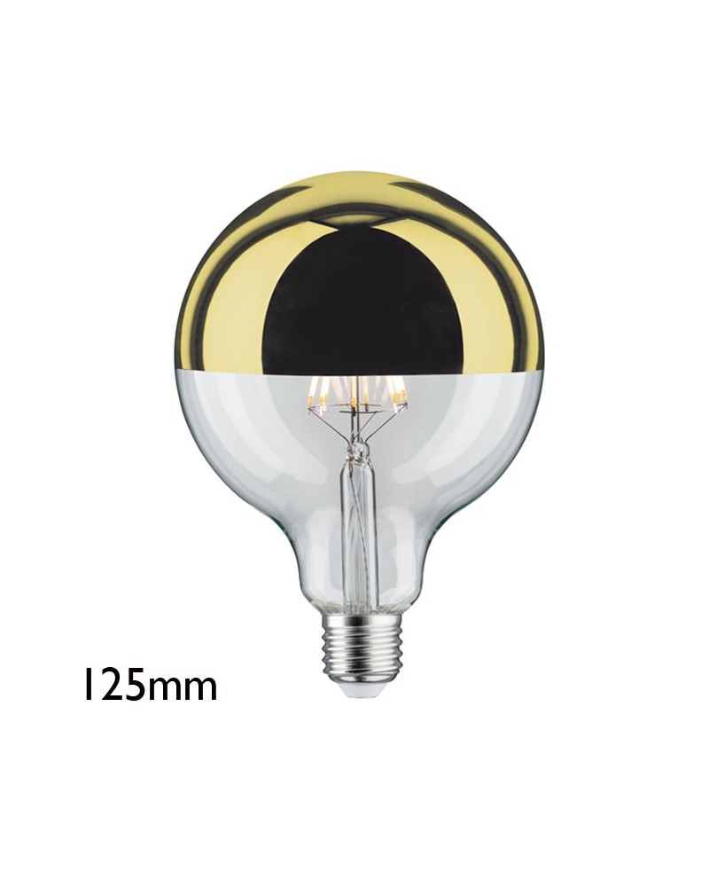 Bombilla LED E27 efecto espejo dorada - 4W