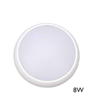 Wall or ceiling 17cm LED 8W IP54 120º outdoor wall or ceiling light