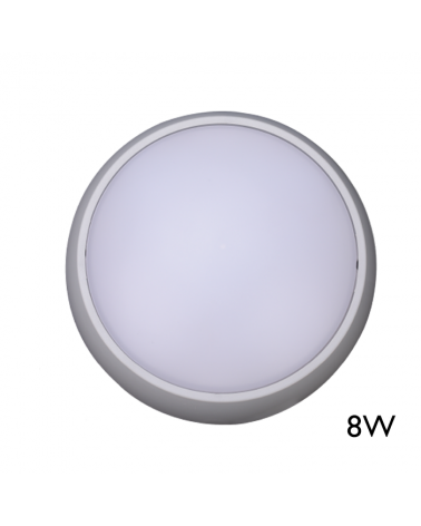 Wall or ceiling 17cm LED 8W IP54 120º outdoor wall or ceiling light