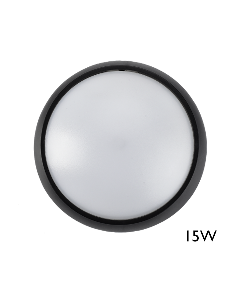 Wall or ceiling 26cm LED 15W IP54 120º outdoor wall or ceiling light