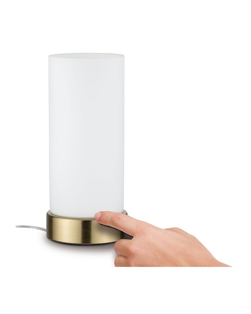 home opal glass touch table lamp