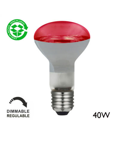 Color incandescent reflector bulb 40W E27 R63 63mm