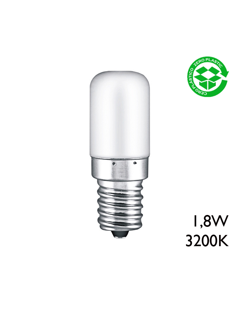 LED tubular bulb E14 1.8W 130Lm 3200K warm light