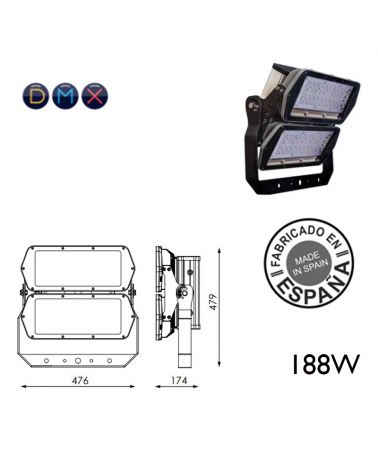 Projecteur LED industriel IP65 - 200W - MS3G