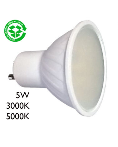 Thermoplastic Dichroic LED Spot 5W GU10 120º 450Lm.
