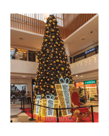 Árbol pino de Navidad gigante verde de 6 metros de alto y 3 metros de diámetro apto para uso exterior e interior