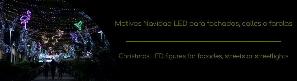 Christmas LED figures for facades, streets or streetlights